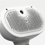 Fine pin bristle head with mist nozzle on rechargeable cat grooming brush-AZPaws