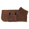 Small dog quick dry drying robe in chocolate brown for chihuahua after bath | AZPaws