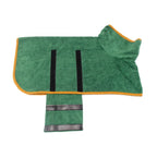 Absorbent cat bathrobe towel wrap for domestic shorthair cat after grooming session | AZPaws