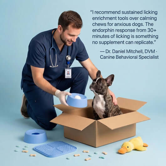 vet-recommended lick bowl for dogs with anxiety – sustained licking endorphin release | AZPaws

