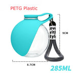 285ML portable pet water dispenser for puppies and small dogs with convenient built-in drinking bowl |AZPaws