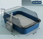 blue cat litter box 