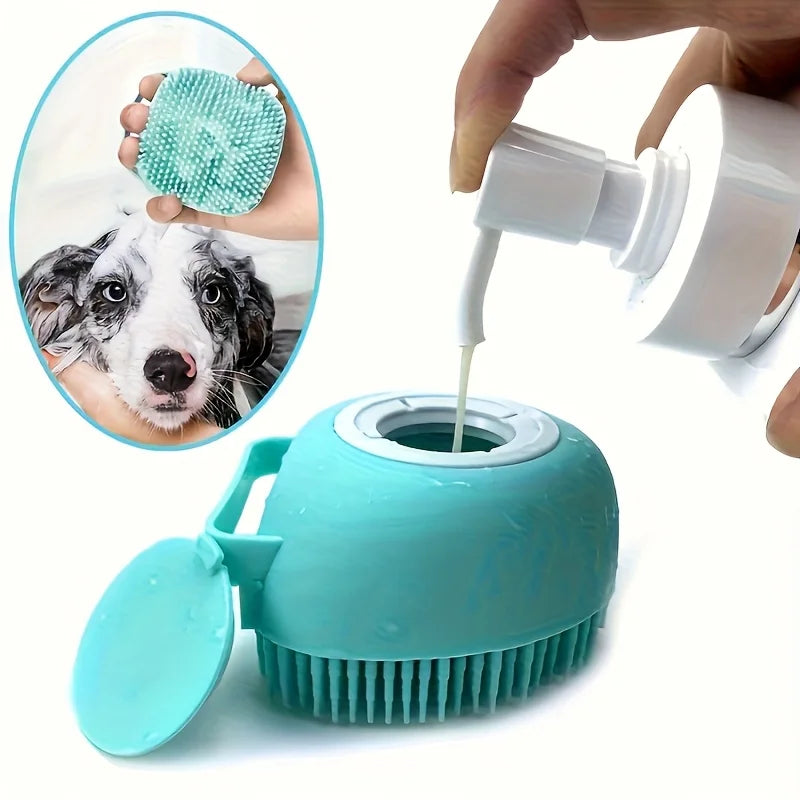 Silicone Pet Bath & Grooming Brush