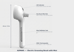 AZPAWS rechargeable mist grooming brush specs 60ml tank USB-C dog cat brush