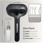 Pet Grooming Brush Electronic Mist Spray -Gentle Deshedding Tool for Cats & Dogs - AZPaws