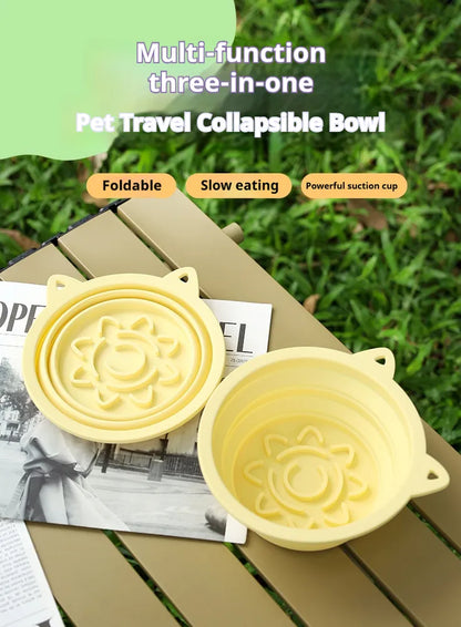 Portable 3-in-1 Pet Bowl
