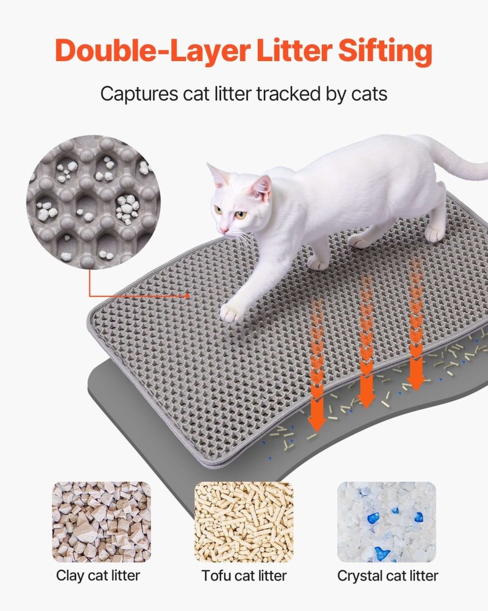 Best cat litter mat with double layer-AZPaws