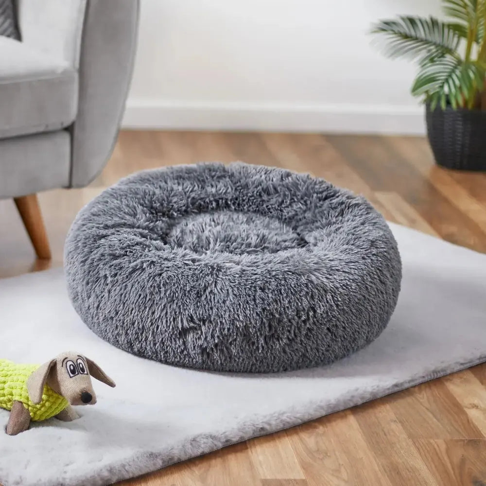 This cuddler donut bed helps anti anxiety and improves sleeping quality for the furry friends-AZPaws