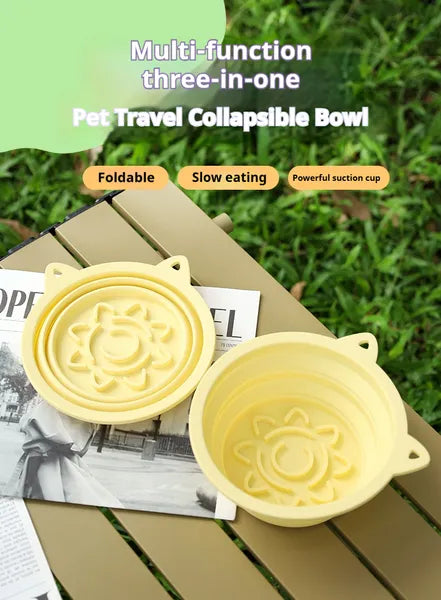 Portable 3-in-1 Pet Bowl
