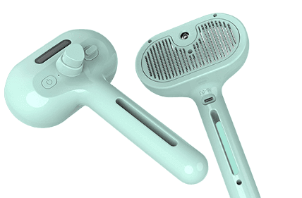 Self-cleaning pet grooming comb with built-in mist humidifier-AZPaws