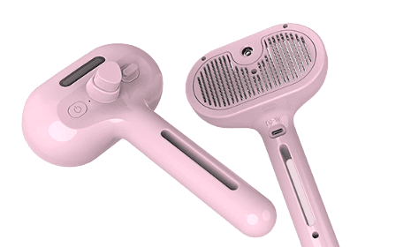 Pet Comb Self Cleaning Pets Hair Remover Brush For Dogs Grooming Tools Dematting Comb Built-in Mist Humidifier-AZPaws