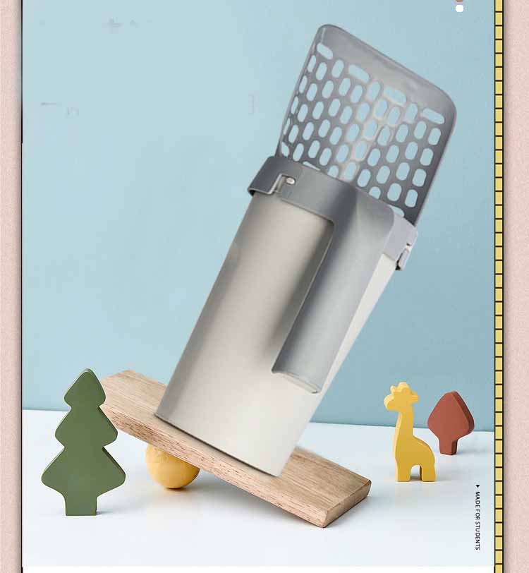 Features a compact design that combines a litter scoop with storage for waste bags- AZPaws