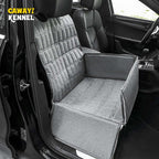 Waterproof dog car seat cover protecting back seat from muddy wet paws after park walk | AZPaws