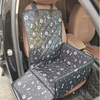 Heavy duty Oxford fabric dog car seat protector blocking pet hair and scratches on upholstery | AZPaws