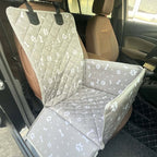 Dog car seat cover folding into portable carrier bag compact storage between journeys | AZPaws