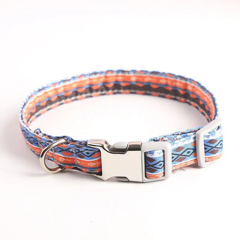 Amorous red adjustable dog collar - soft cotton material for pet comfort - AZPaws