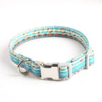Amorous green cotton dog collar - durable bite-resistant design for dogs - AZPaws
